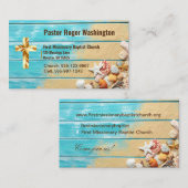 Visitekaartje van de predikant van de Bijbel van D (Voorkant / Achterkant)