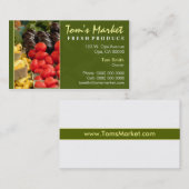 Visitekaartje van de productiemarkt (Voorkant / Achterkant)