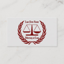 Visitekaartje van de professionele advocatuur