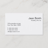 Visitekaartje van de QR Code Wedding Planner van d (Achterkant)