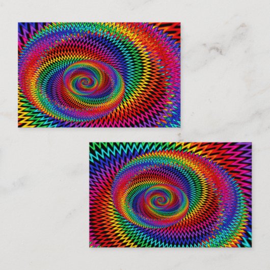 Visitekaartje van de Rainbow Fractal (Voorkant / Achterkant)