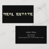 Visitekaartje van de Real Estate Agent (Voorkant / Achterkant)