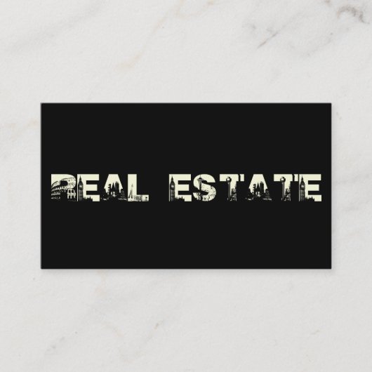 Visitekaartje van de Real Estate Agent (Voorkant)