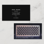 Visitekaartje van de rechter (Voorkant / Achterkant)