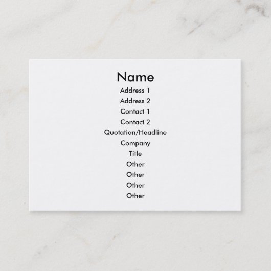 Visitekaartje van de reflexologie (Voorkant)