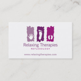 Visitekaartje van de reflexologie