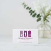 Visitekaartje van de reflexologie (Staand voorkant)