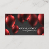 Visitekaartje van de Rode Siny Balloons (Voorkant)