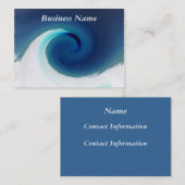 Visitekaartje van de ronddraaiende golven van de r (Voorkant / Achterkant)