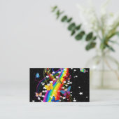 Visitekaartje van de rondvliegende regenboog (Staand voorkant)