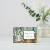 Visitekaartje van de Rustige Wood- en Floral Weddi (Staand voorkant)