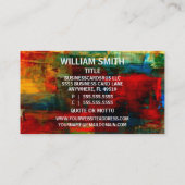 Visitekaartje van de schilderaannemer (Achterkant)