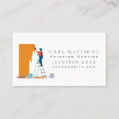 Visitekaartje van de Schilderonderhoudsservice (Voorkant)