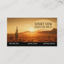 Visitekaartje van de Southwestern Sunset Desert