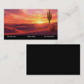 Visitekaartje van de Southwestern Sunset Desert (Voorkant / Achterkant)