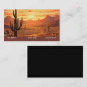 Visitekaartje van de Southwestern Sunset Desert (Voorkant / Achterkant)