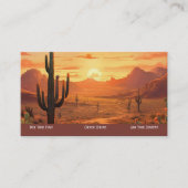 Visitekaartje van de Southwestern Sunset Desert (Voorkant)