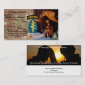 Visitekaartje van de speciale strijdkrachten van h (Voorkant / Achterkant)