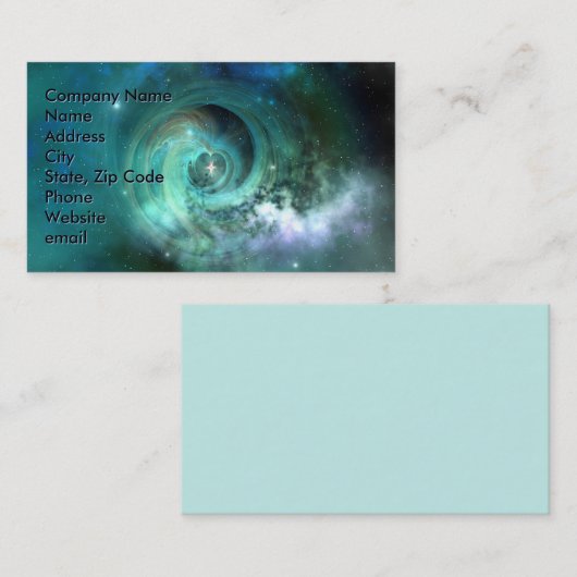 Visitekaartje van de stellaire materie (Voorkant / Achterkant)