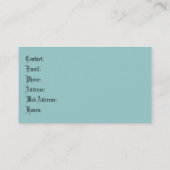 Visitekaartje van de  stoommachinetrein (Achterkant)