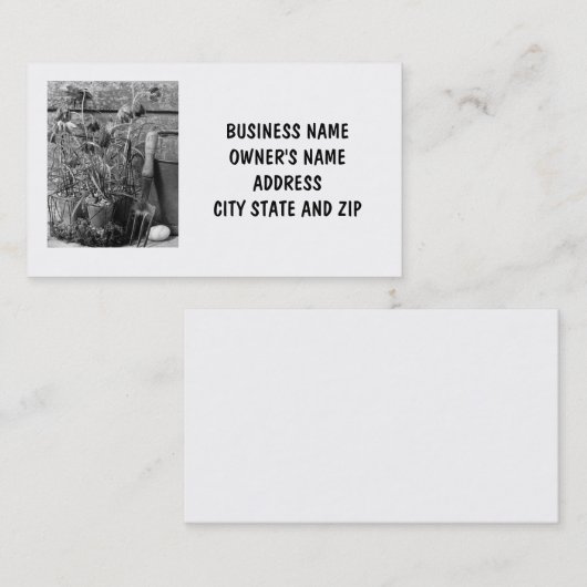 Visitekaartje VAN DE STROOM- OF STROOMARRANGER (Voorkant / Achterkant)