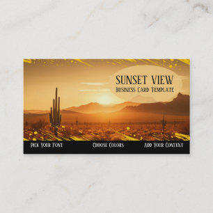 Visitekaartje van de Sunset Landscape Desert