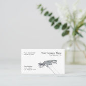 Visitekaartje van de timmerman (Staand voorkant)