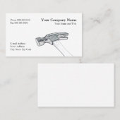 Visitekaartje van de timmerman (Voorkant / Achterkant)