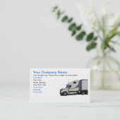 Visitekaartje van de transportindustrie (Staand voorkant)