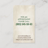 Visitekaartje van de tuinbloem (Achterkant)