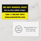 Visitekaartje van de vastgoedinvesteerder - We kop (Voorkant / Achterkant)