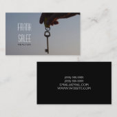 Visitekaartje van de vastgoedmakelaar (Voorkant / Achterkant)