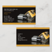 Visitekaartje van de veiligheidsverzekering (Voorkant / Achterkant)