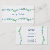 Visitekaartje van de ventilatorketen (Voorkant / Achterkant)