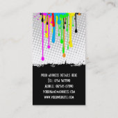 Visitekaartje van de Verf van de Grunge (Achterkant)