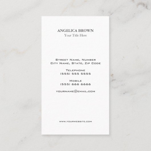 Visitekaartje van de verloskundige Doula (Achterkant)