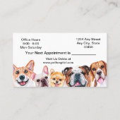 Visitekaartje van de veterinaire dienst (Achterkant)