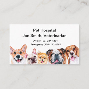 Visitekaartje van de veterinaire dienst