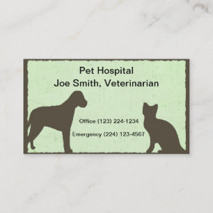 Visitekaartje van de veterinaire dienst
