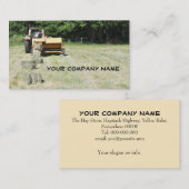 Visitekaartje van de vierkante balder (Voorkant / Achterkant)