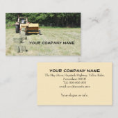 Visitekaartje van de vierkante balder (Voorkant / Achterkant)