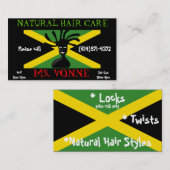  Visitekaartje van de vlag van Jamaica (Voorkant / Achterkant)