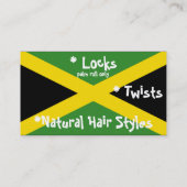  Visitekaartje van de vlag van Jamaica (Achterkant)