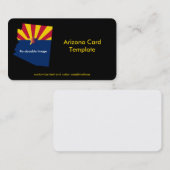 Visitekaartje van de vlaggenstaat van Arizona (Voorkant / Achterkant)