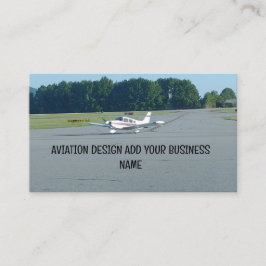 Visitekaartje van de vliegbaan Cessna