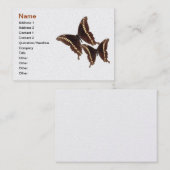 Visitekaartje van de vlinder (Voorkant / Achterkant)