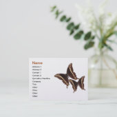 Visitekaartje van de vlinder (Staand voorkant)