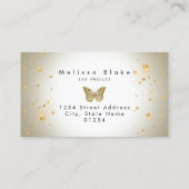 visitekaartje van de vlinder logo (Achterkant)