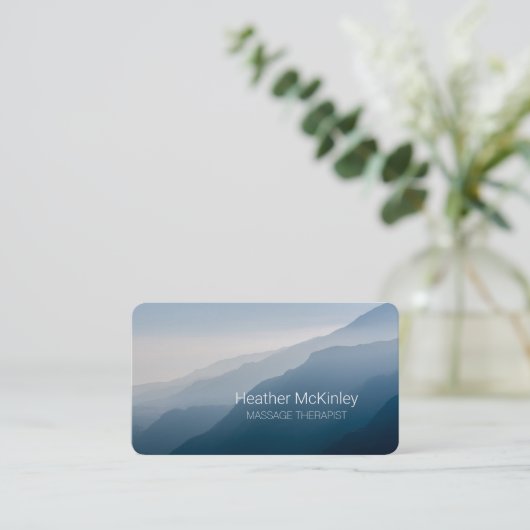 Visitekaartje van de Vreedzame Landschapsberg Afsprakenkaartje (Staand voorkant)