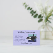 Visitekaartje van de vulwalvis (Staand voorkant)